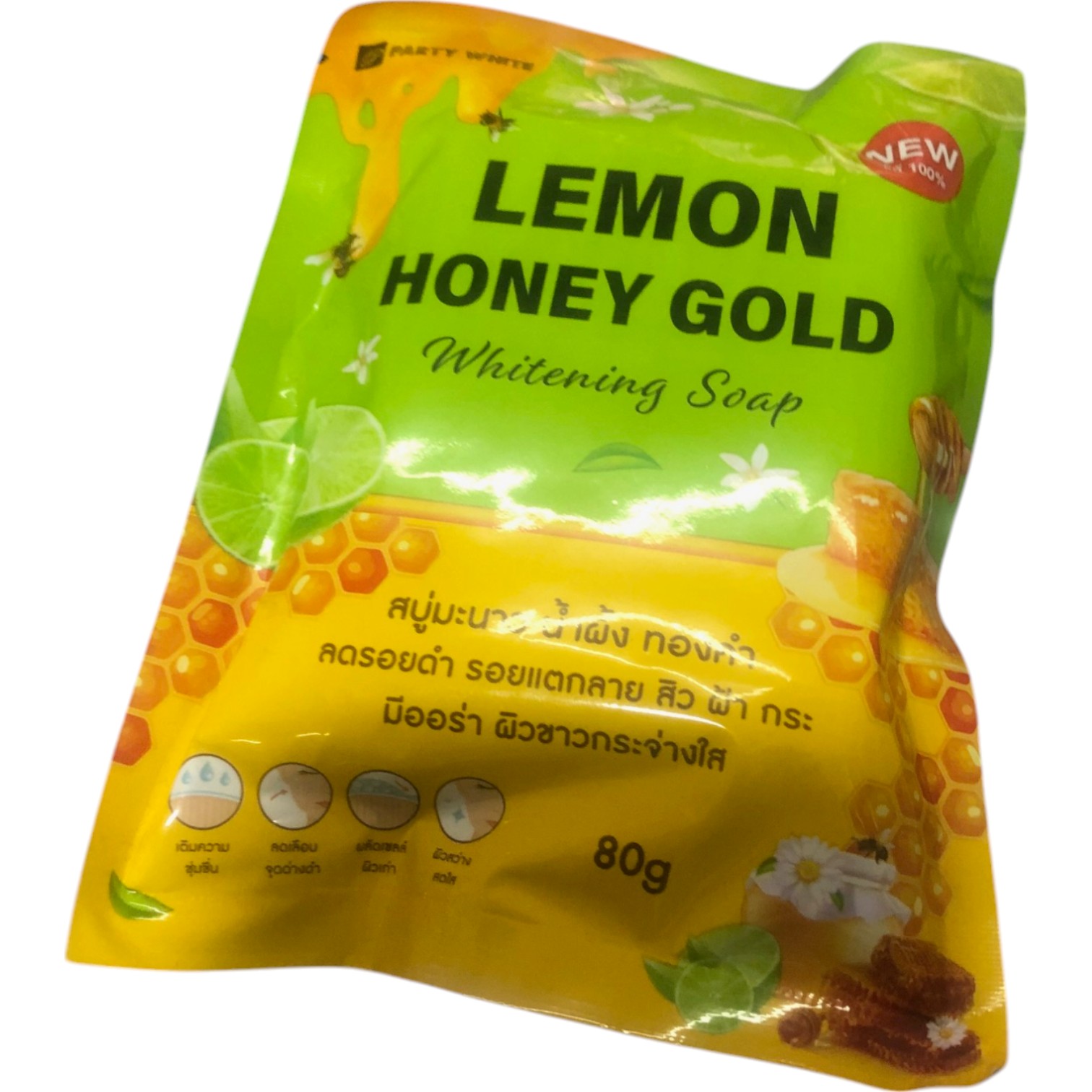 Lemon Honey Gold  Whitening Soap