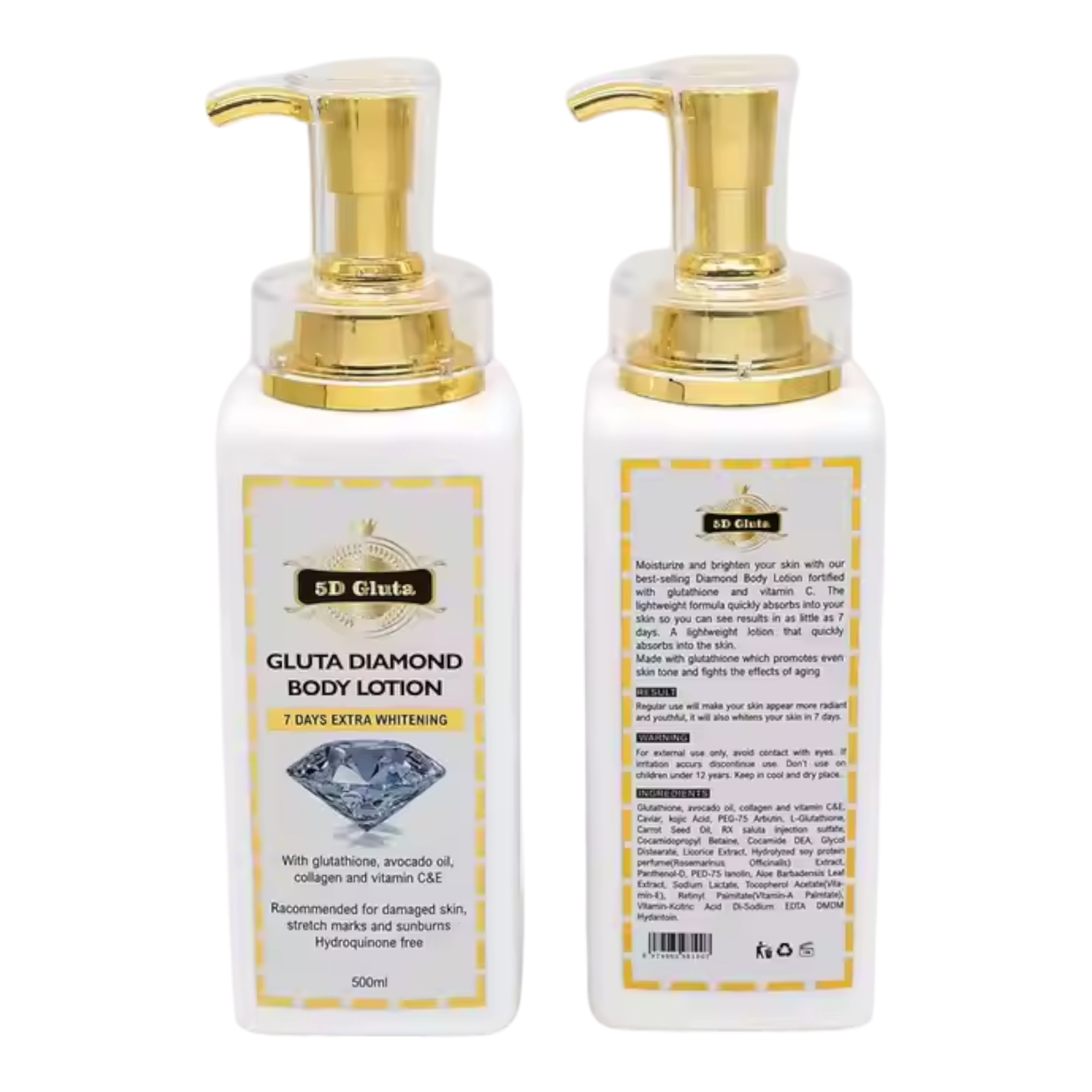 5d gluta diamond body lotion