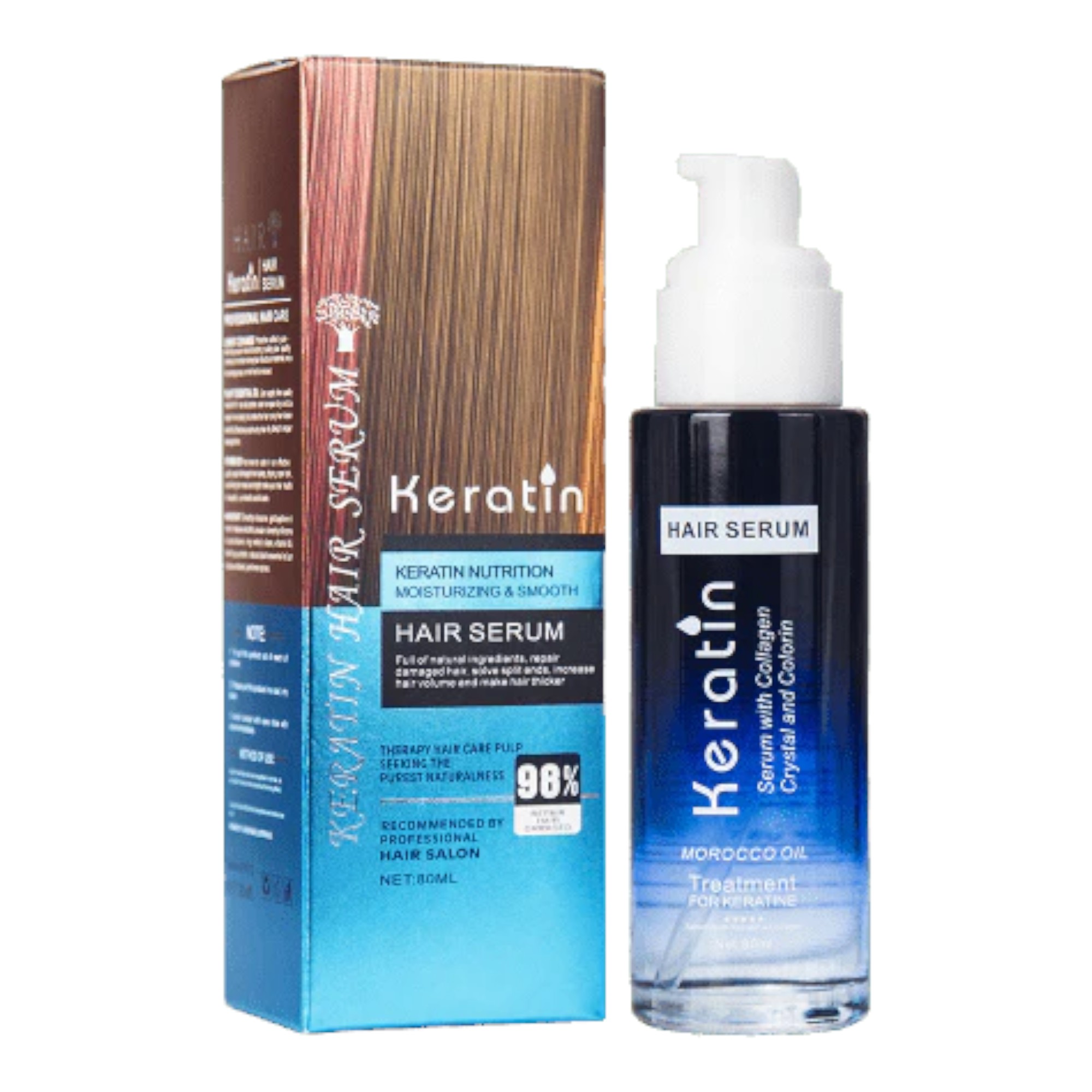 Keratin hair serum