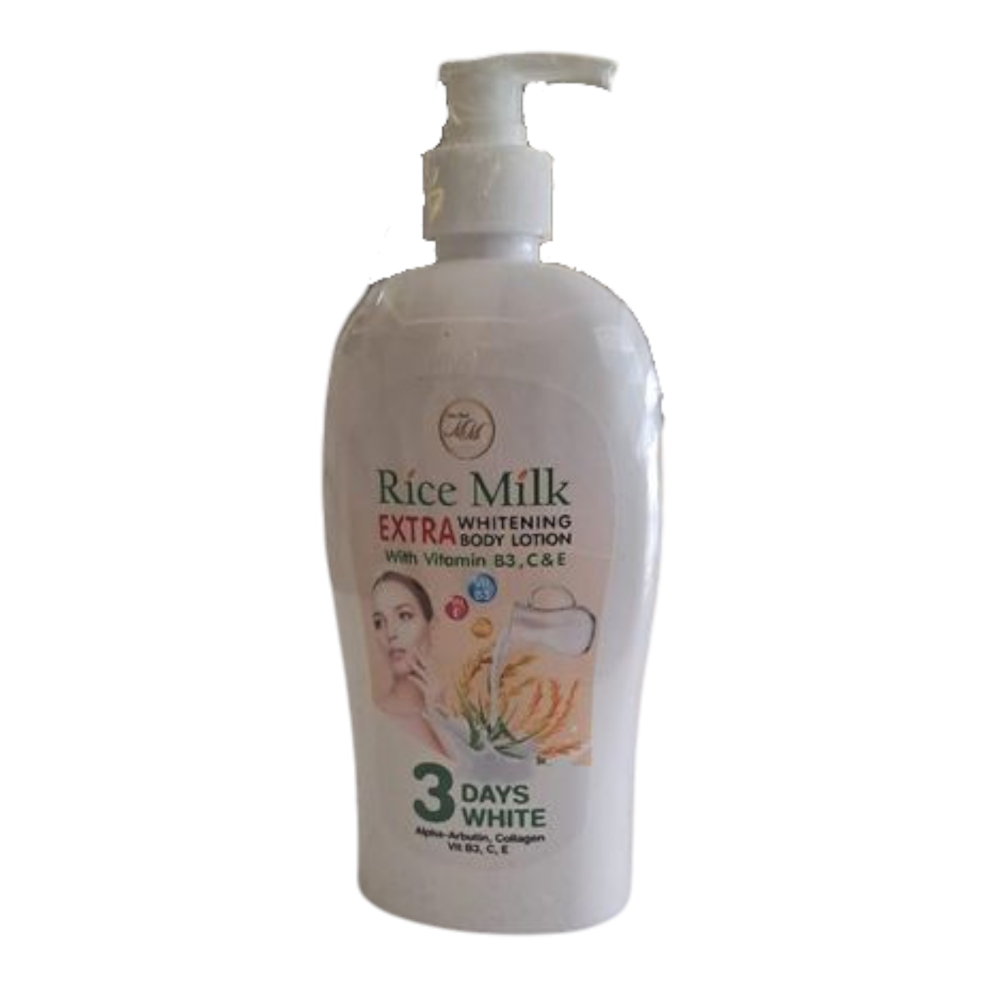 Rice milk extra whitening body lotion